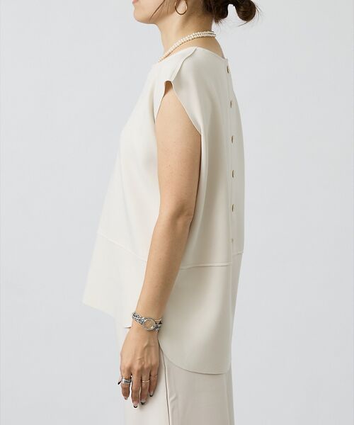DESIGNWORKS / デザインワークス シャツ・ブラウス | 【セットアップ対応】アクアジャージー後ろボタンブラウス | 詳細10
