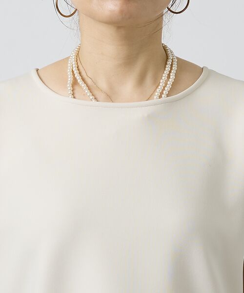 DESIGNWORKS / デザインワークス シャツ・ブラウス | 【セットアップ対応】アクアジャージー後ろボタンブラウス | 詳細12