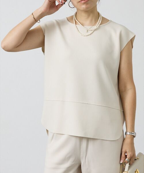 DESIGNWORKS / デザインワークス シャツ・ブラウス | 【セットアップ対応】アクアジャージー後ろボタンブラウス | 詳細4