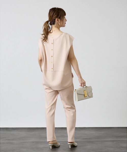 DESIGNWORKS / デザインワークス シャツ・ブラウス | 【セットアップ対応】アクアジャージー後ろボタンブラウス | 詳細7