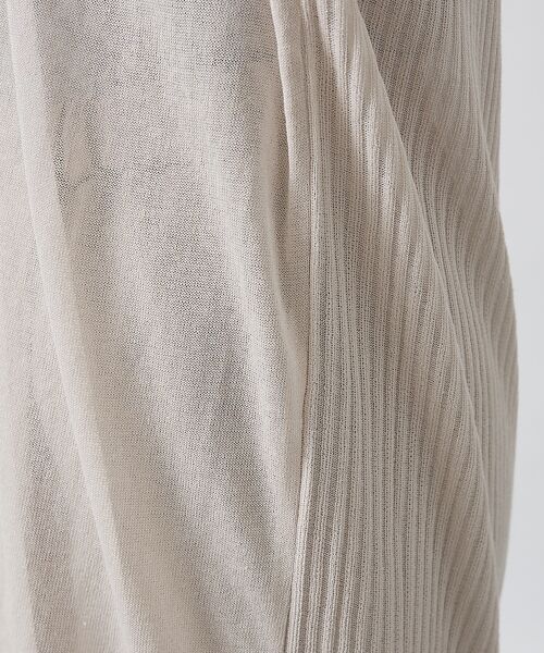 DESIGNWORKS / デザインワークス カーディガン・ボレロ | 麻混シアーロングカーディガン | 詳細8
