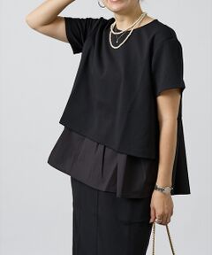 DESIGNWORKS / デザインワークス シャツ・ブラウス | 【セットアップ対応】後ろタフタペプラムプルオーバー