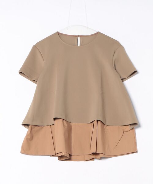 DESIGNWORKS / デザインワークス シャツ・ブラウス | 【セットアップ対応】後ろタフタペプラムプルオーバー | 詳細1