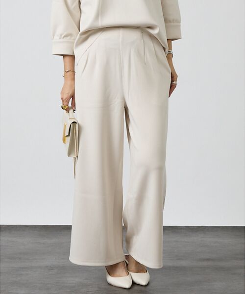 DESIGNWORKS / デザインワークス パンツ | 【セットアップ対応】ジャージーワイドパンツ | 詳細2