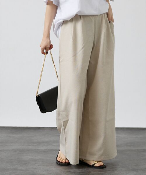 DESIGNWORKS / デザインワークス パンツ | リネン調ワイドパンツ | 詳細2