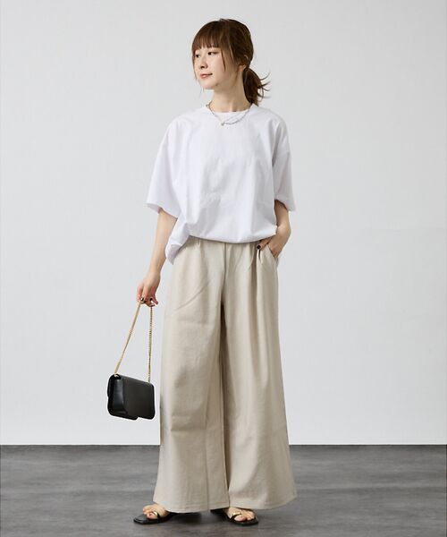 DESIGNWORKS / デザインワークス パンツ | リネン調ワイドパンツ | 詳細3
