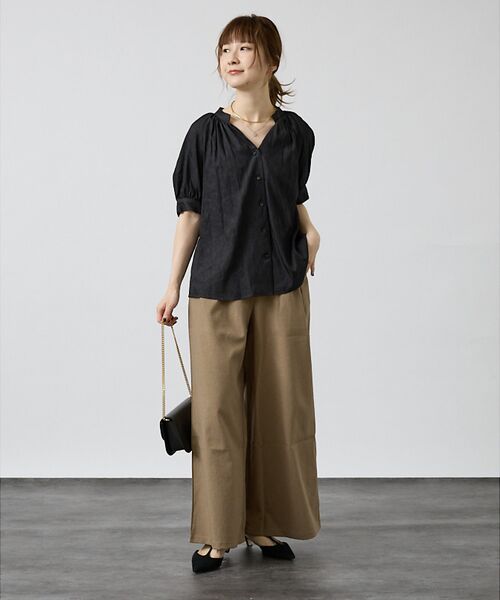DESIGNWORKS / デザインワークス パンツ | リネン調ワイドパンツ | 詳細16