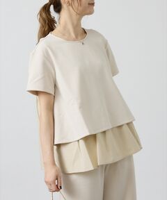 DESIGNWORKS / デザインワークス シャツ・ブラウス | 【セットアップ対応】後ろタフタペプラムプルオーバー