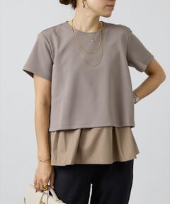 DESIGNWORKS / デザインワークス シャツ・ブラウス | 【セットアップ対応】後ろタフタペプラムプルオーバー