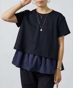 DESIGNWORKS / デザインワークス シャツ・ブラウス | 【セットアップ対応】後ろタフタペプラムプルオーバー