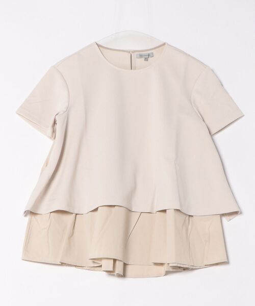 DESIGNWORKS / デザインワークス シャツ・ブラウス | 【セットアップ対応】後ろタフタペプラムプルオーバー | 詳細5