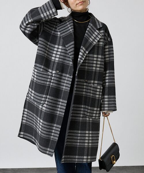 DESIGNWORKS / デザインワークス アウター | 【リバーシブル】ダブルフェイスコートチェック | 詳細1