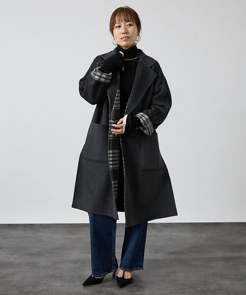 DESIGNWORKS / デザインワークス アウター | 【リバーシブル】ダブルフェイスコートチェック | 詳細4