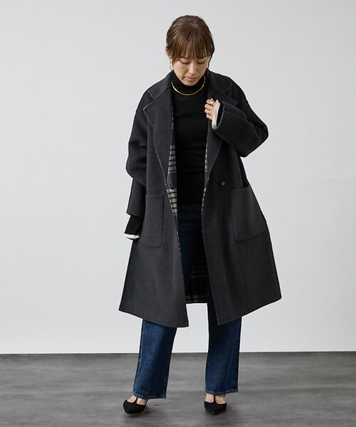 DESIGNWORKS / デザインワークス アウター | 【リバーシブル】ダブルフェイスコートチェック | 詳細6