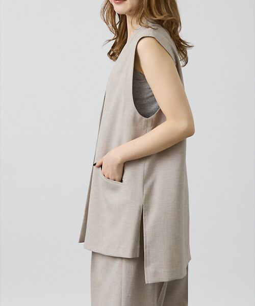 DESIGNWORKS / デザインワークス ベスト | 【セットアップ対応】オーバーザリネンジレ | 詳細2