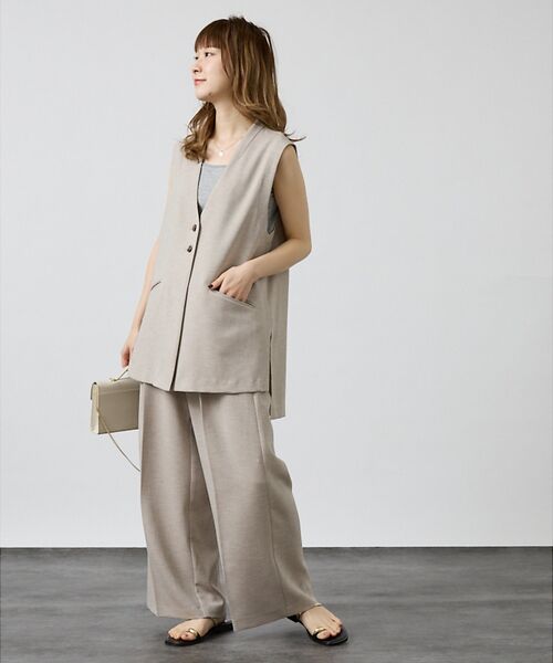 DESIGNWORKS / デザインワークス ベスト | 【セットアップ対応】オーバーザリネンジレ | 詳細3