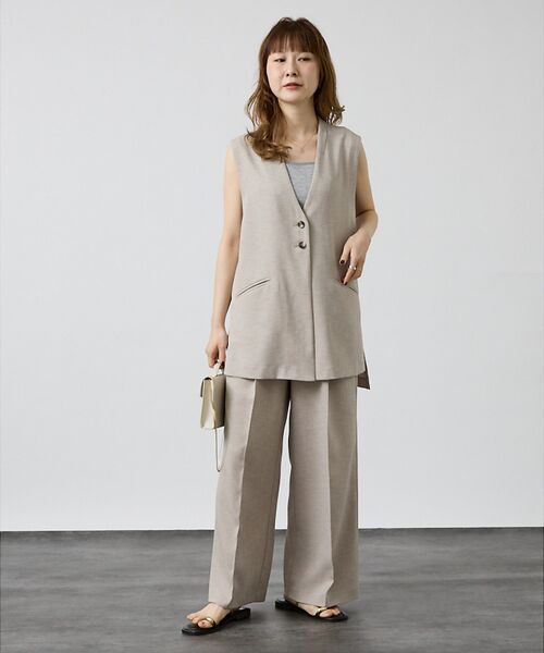 DESIGNWORKS / デザインワークス ベスト | 【セットアップ対応】オーバーザリネンジレ | 詳細4