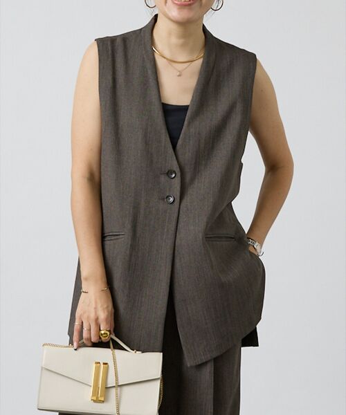 DESIGNWORKS / デザインワークス ベスト | 【セットアップ対応】オーバーザリネンジレ | 詳細13