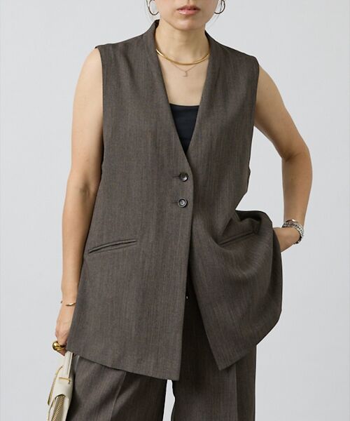DESIGNWORKS / デザインワークス ベスト | 【セットアップ対応】オーバーザリネンジレ | 詳細14