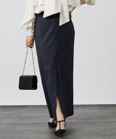 DESIGNWORKS / デザインワークス ロング・マキシ丈スカート | 【Erika Cavallini/エリカ・カヴァリーニ】ウール Iラインスカート
