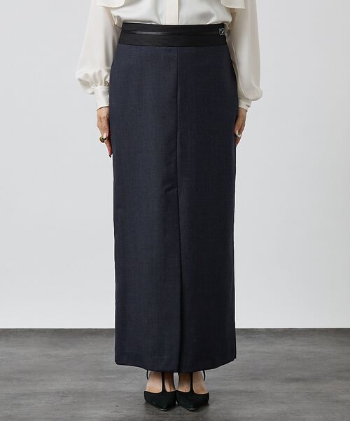 DESIGNWORKS / デザインワークス ロング・マキシ丈スカート | 【Erika Cavallini/エリカ・カヴァリーニ】ウール Iラインスカート | 詳細6