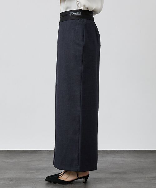 DESIGNWORKS / デザインワークス ロング・マキシ丈スカート | 【Erika Cavallini/エリカ・カヴァリーニ】ウール Iラインスカート | 詳細7