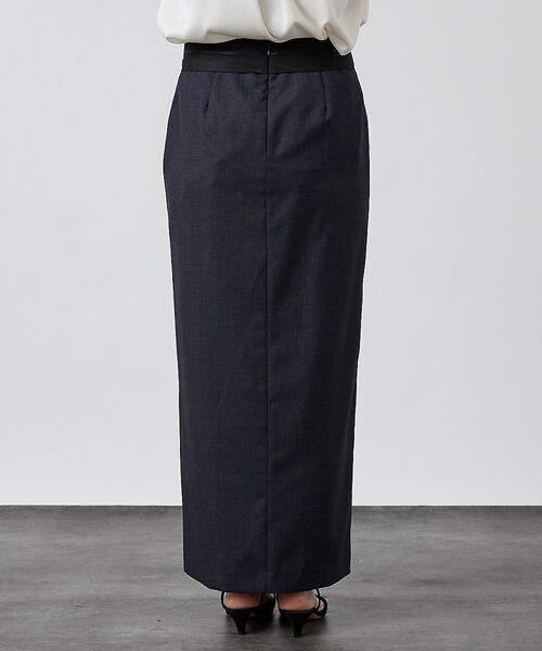 DESIGNWORKS / デザインワークス ロング・マキシ丈スカート | 【Erika Cavallini/エリカ・カヴァリーニ】ウール Iラインスカート | 詳細8