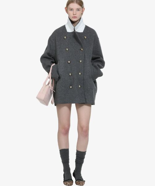 DESIGNWORKS / デザインワークス ピーコート | 【 N゜21/ヌメロヴェントゥーノ】ダブルブレスト ピーコート | 詳細1