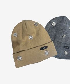 DESIGNWORKS / デザインワークス ハット | 【 N゜21/ヌメロヴェントゥーノ】ビジューニットキャップ