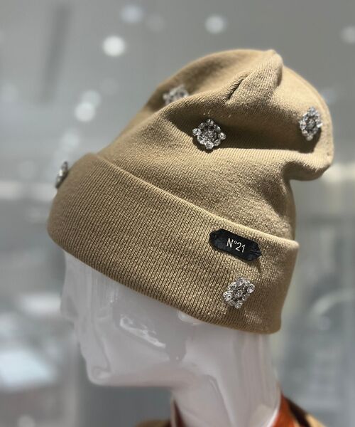 DESIGNWORKS / デザインワークス ハット | 【 N゜21/ヌメロヴェントゥーノ】ビジューニットキャップ | 詳細1