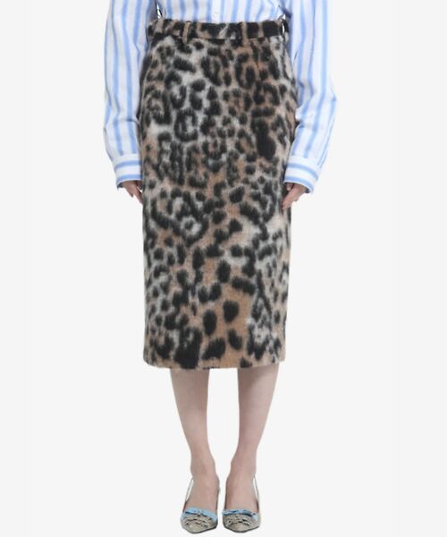 DESIGNWORKS / デザインワークス ロング・マキシ丈スカート | 【 N゜21/ヌメロヴェントゥーノ】レオパードスカート（ブラウン）