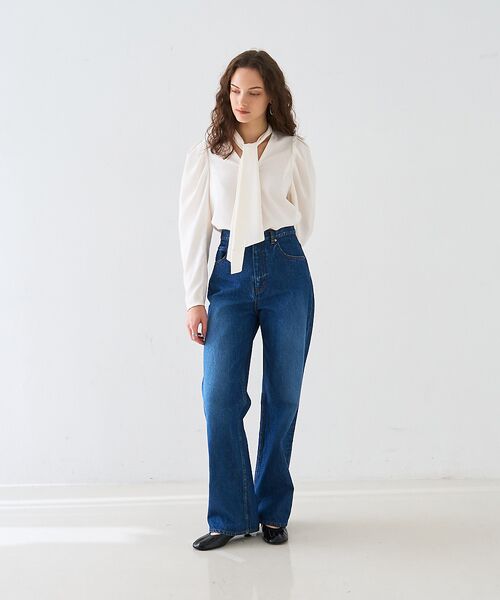 DESIGNWORKS / デザインワークス シャツ・ブラウス | バックサテンジョーゼットボウタイリボンブラウス | 詳細10