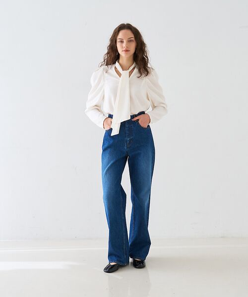 DESIGNWORKS / デザインワークス シャツ・ブラウス | バックサテンジョーゼットボウタイリボンブラウス | 詳細11