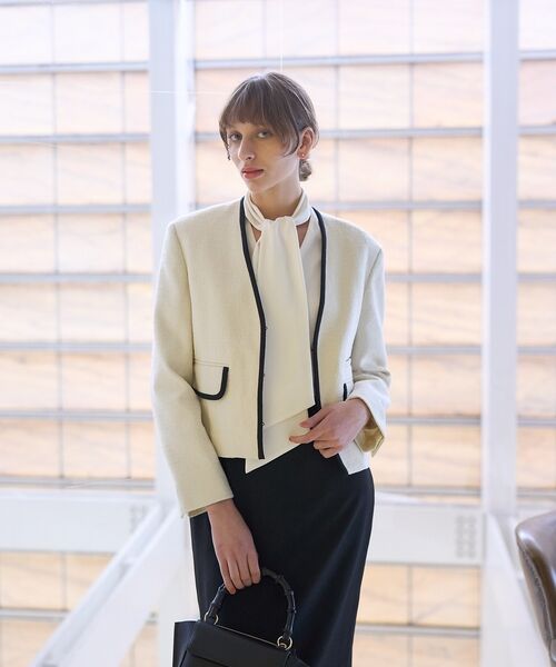 DESIGNWORKS / デザインワークス シャツ・ブラウス | バックサテンジョーゼットボウタイリボンブラウス | 詳細15