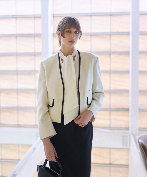 DESIGNWORKS / デザインワークス シャツ・ブラウス | バックサテンジョーゼットボウタイリボンブラウス | 詳細17