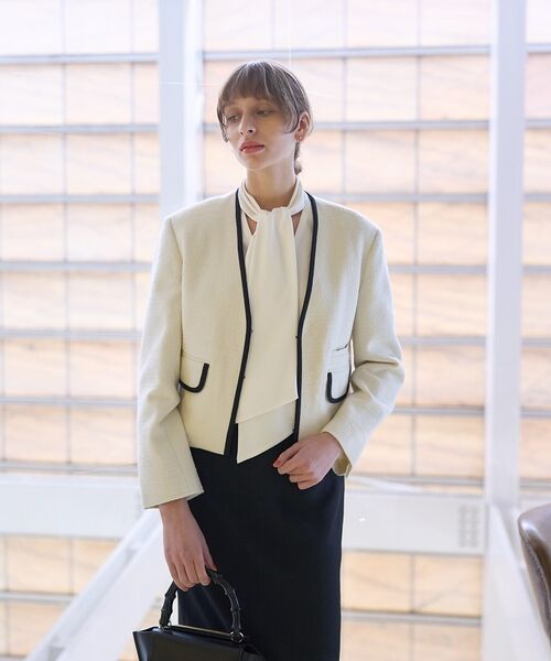 DESIGNWORKS / デザインワークス シャツ・ブラウス | バックサテンジョーゼットボウタイリボンブラウス | 詳細18