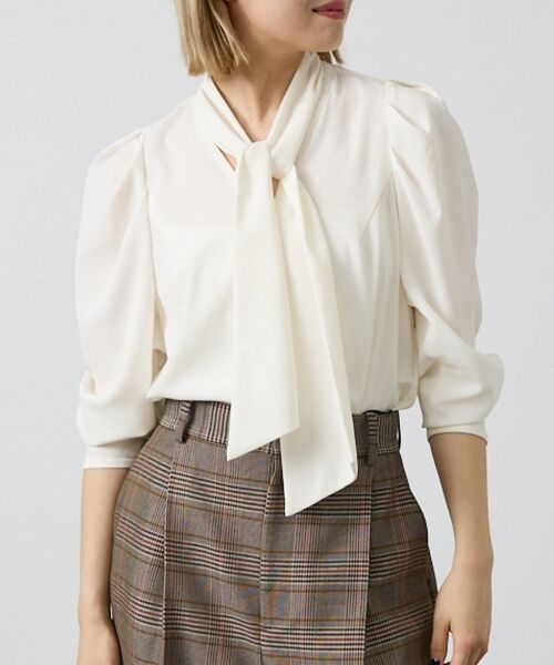DESIGNWORKS / デザインワークス シャツ・ブラウス | バックサテンジョーゼットボウタイリボンブラウス | 詳細23