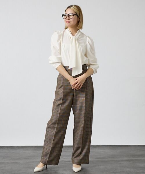 DESIGNWORKS / デザインワークス シャツ・ブラウス | バックサテンジョーゼットボウタイリボンブラウス | 詳細25