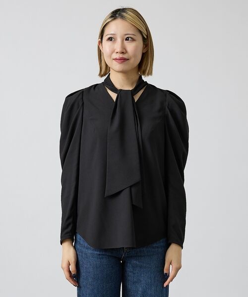 DESIGNWORKS / デザインワークス シャツ・ブラウス | バックサテンジョーゼットボウタイリボンブラウス | 詳細28