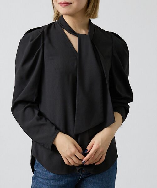 DESIGNWORKS / デザインワークス シャツ・ブラウス | バックサテンジョーゼットボウタイリボンブラウス【予約】 | 詳細6