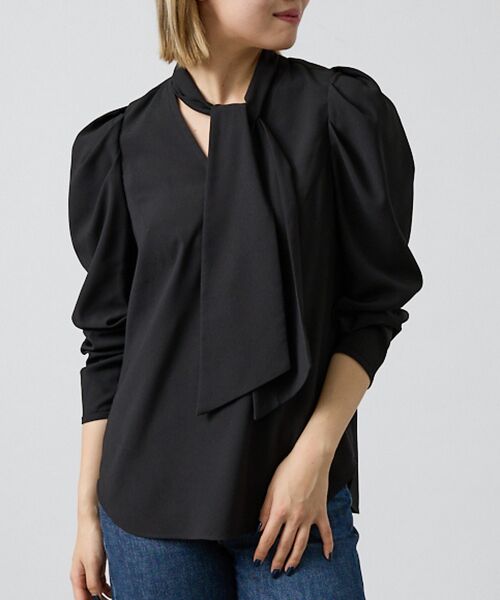 DESIGNWORKS / デザインワークス シャツ・ブラウス | バックサテンジョーゼットボウタイリボンブラウス【予約】 | 詳細7