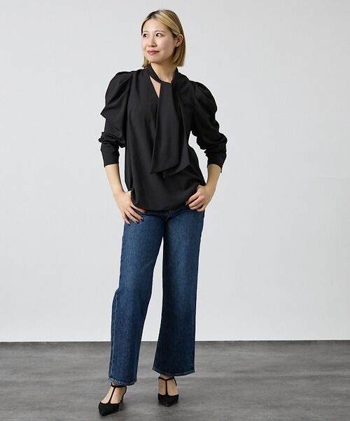 DESIGNWORKS / デザインワークス シャツ・ブラウス | バックサテンジョーゼットボウタイリボンブラウス【予約】 | 詳細8