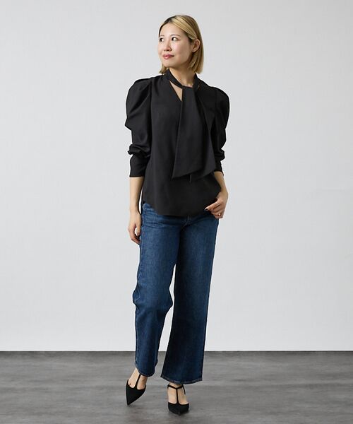 DESIGNWORKS / デザインワークス シャツ・ブラウス | バックサテンジョーゼットボウタイリボンブラウス【予約】 | 詳細9