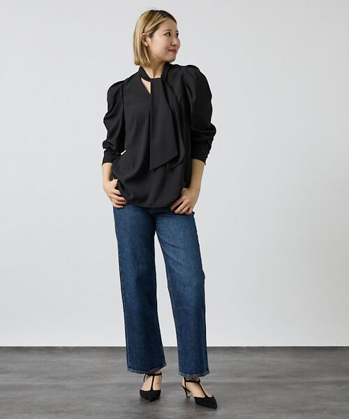 DESIGNWORKS / デザインワークス シャツ・ブラウス | バックサテンジョーゼットボウタイリボンブラウス【予約】 | 詳細10