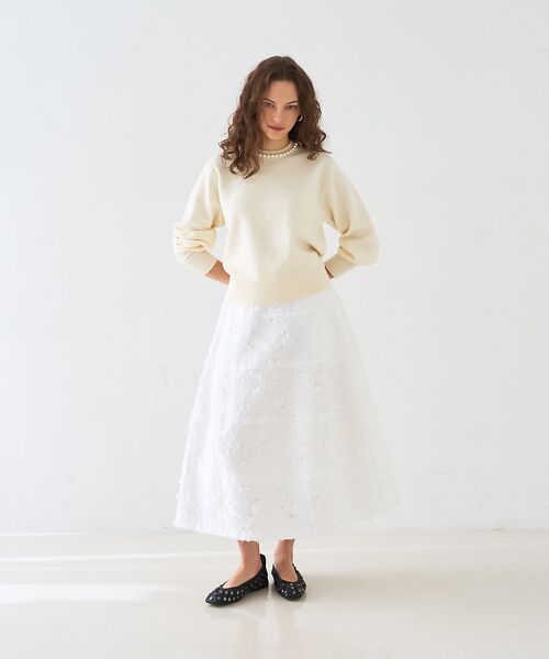 DESIGNWORKS / デザインワークス ニット・セーター | パール付きニットプルオーバー【予約】 | 詳細5