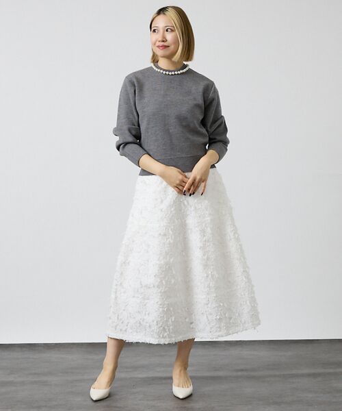 DESIGNWORKS / デザインワークス ニット・セーター | パール付きニットプルオーバー【予約】 | 詳細9