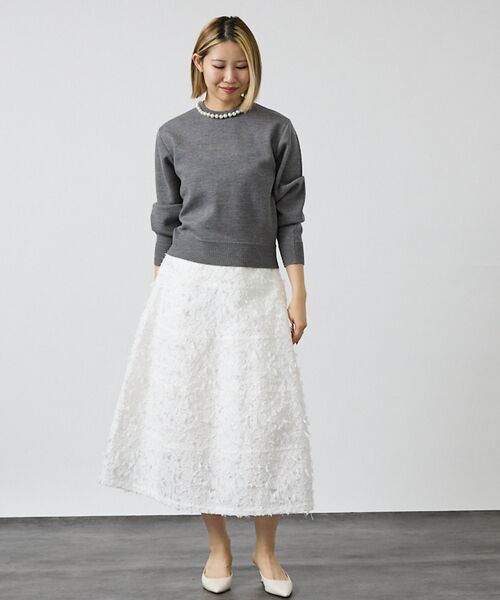 DESIGNWORKS / デザインワークス ニット・セーター | パール付きニットプルオーバー【予約】 | 詳細10