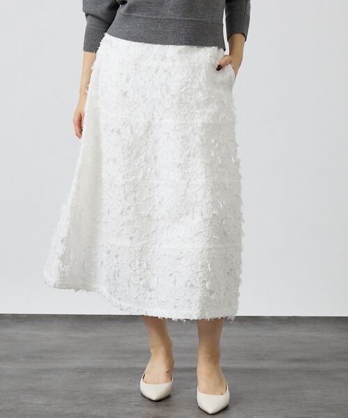 DESIGNWORKS / デザインワークス ロング・マキシ丈スカート | カットジャガード切替えスカート【予約】 | 詳細1