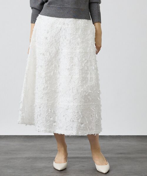 DESIGNWORKS / デザインワークス ロング・マキシ丈スカート | カットジャガード切替えスカート【予約】 | 詳細2