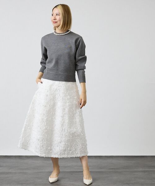 DESIGNWORKS / デザインワークス ロング・マキシ丈スカート | カットジャガード切替えスカート【予約】 | 詳細5